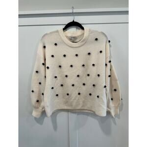 Madewell Pompom Wool Blend Sweater Size S